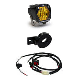 Moto Electric Start Pit Bike S1 Auxiliary Light Kit (Wide Cornering; Baja Amber)