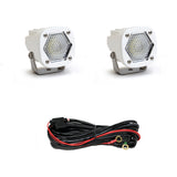 S1 White LED Light Pod Pair (Work/Scene; Clear)