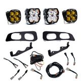 Squadron 2.0 Sport/Squadron SAE Dual Fog Pocket Light Kit - Ford 2023-26 F-250/350 Super Duty (Multi Pattern; Lens: Baja Amber; Toggle)