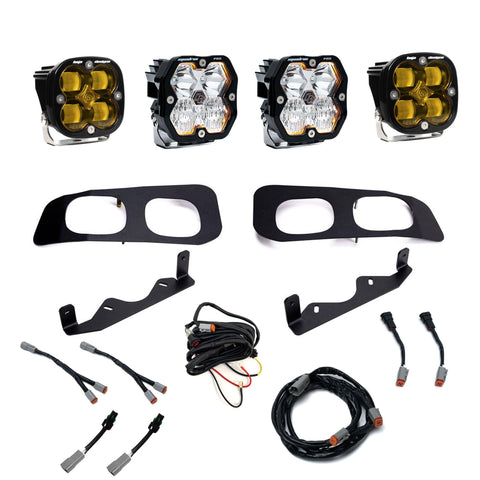 Ford Super Duty (23-26)  Dual Fog Pocket Kit  Squadron Pro/SAE 2.0  Baja Amber  SAE Fog