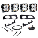 Ford Super Duty (23-26)  Dual Fog Pocket Kit Upfitter  Squadron Pro 2.0  Clear  Multi Patterns
