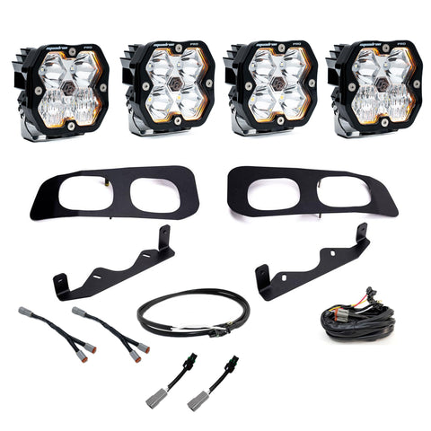 Ford Super Duty (23-26)  Dual Fog Pocket Kit Upfitter  Squadron Pro 2.0  Clear  Multi Patterns