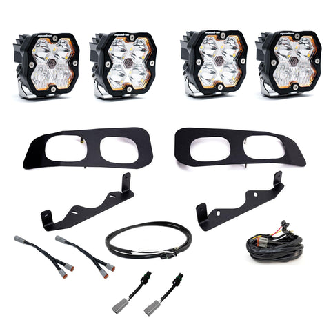 Ford Super Duty (23-26)  Dual Fog Pocket Kit Upfitter  Squadron Sport 2.0  Clear  Multi Patterns