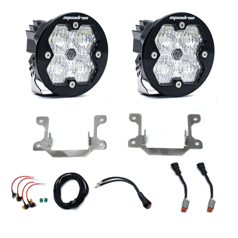 Dodge Ram 2500/3500 Big Horn (19-26)  Fog Pocket Kit  Squadron Sport 2.0  Clear  WC