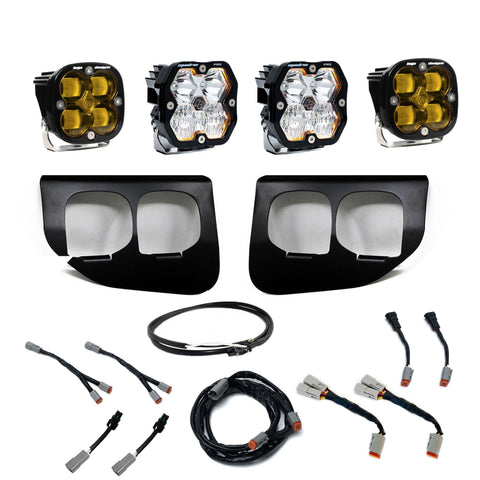 2020-2022 Ford Super Duty  Fog Pocket Kit Upfitter  Squadron Pro/SAE 2.0  Baja Amber  SAE Fog
