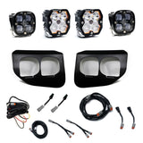 2020-2022 Ford Super Duty  Dual Fog Pocket Kit  Squadron 2.0 SAE/Sport  Clear  DC