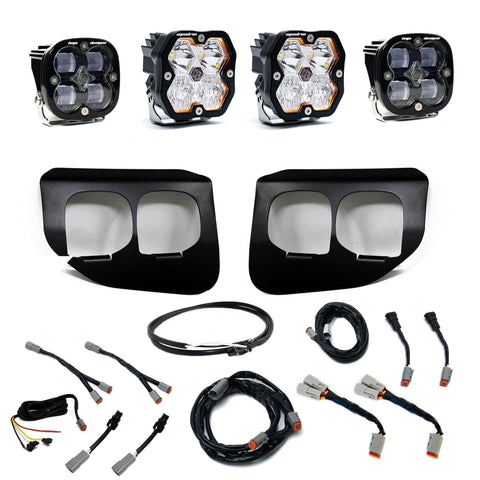 2020-2022 Ford Super Duty  Dual Fog Pocket Kit  Squadron 2.0 SAE/Sport DC W/Upfitter