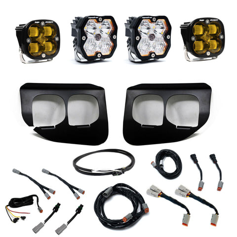 2020-2022 Ford Super Duty  Fog Pocket Kit  Squadron 2.0  Amber SAE/Sport DC W/Upfitter