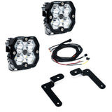 2018-2025 Jeep JL/JT   (18-26)  A-Pillar Kit  Squadron Pro 2.0  Clear  Spot