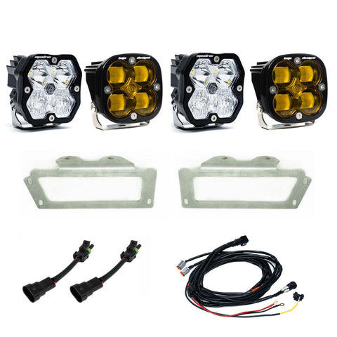 2010-2018 Dodge Ram 2500/3500  09-12 1500  Fog Pocket Kit  Squadron SAE 2.0  Baja Amber  SAE Fog