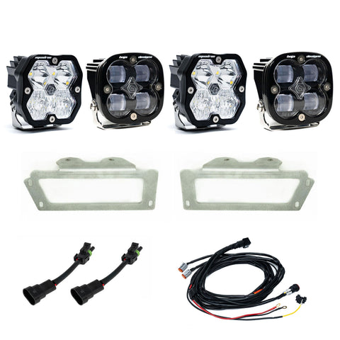 2010-2018 Dodge Ram 2500/3500  09-12 1500  Fog Pocket Kit  Squadron SAE 2.0  Clear  SAE Fog
