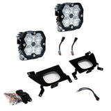 2019-2022 Chevy 1500  20-22 2500/3500  Fog Pocket Kit  Squadron Sport 2.0  Clear  WC