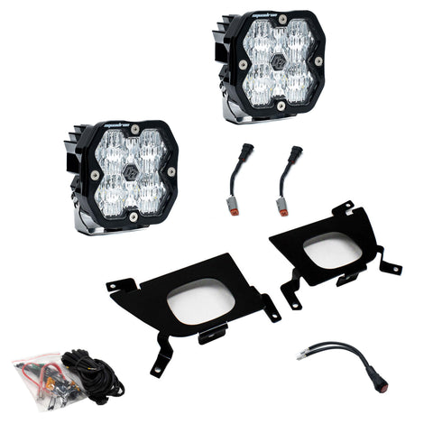 2019-2022 Chevy 1500  20-22 2500/3500  Fog Pocket Kit  Squadron Sport 2.0  Clear  WC
