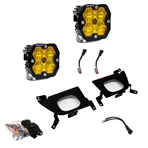 2019-2022 Chevy 1500  20-22 2500/3500  Fog Pocket Kit  Squadron Sport 2.0  Baja Amber  WC