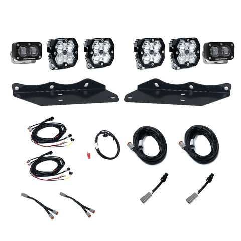 2017-2020 Ford Raptor  Fog Pocket Kit  Squadron Pro SAE 2.0/S2  Clear  SAE Fog