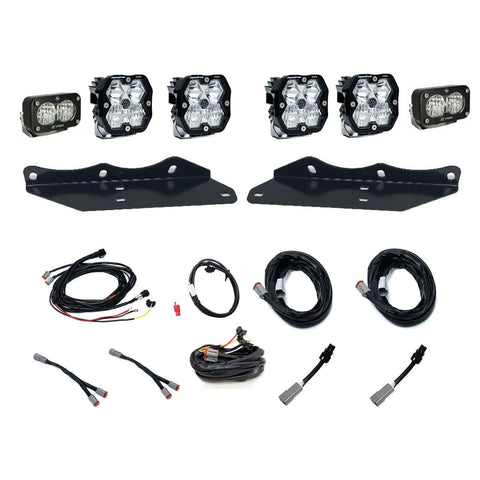 2017-2020 Ford Raptor  Fog Pocket Kit Unlimited Pro  Squadron Pro 2.0/S2 Pro  Clear  Multi Patterns