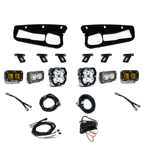 Ford  Bronco (21-26) S2 SAE Amber  S2 Sport D/C Clear  Squadron 2.0 Sport Clear Spot  Steel Bumper
