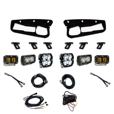 Ford  Bronco (21-26) S2 SAE Amber  S2 Pro D/C Clear  Squadron 2.0 Pro Spot Clear  FPK Steel Bumper