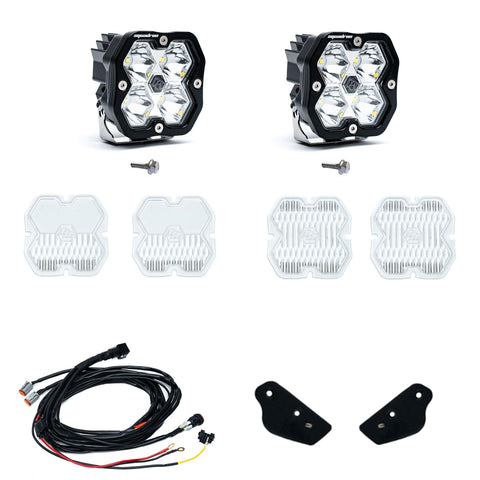 Ford Bronco (21-26)  Bronco Raptor (22-26)  A-Pillar Kit Toggle  Squadron Sport 2.0  Clear  Spot