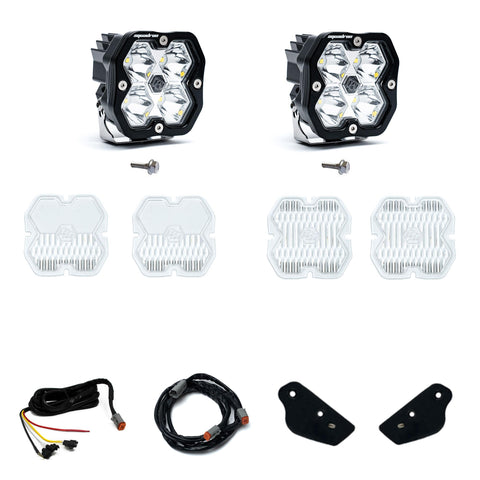 Ford Bronco (21-26)  Bronco Raptor (22-26)  A-Pillar Kit Upfitter  Squadron Sport 2.0  Clear  Spot