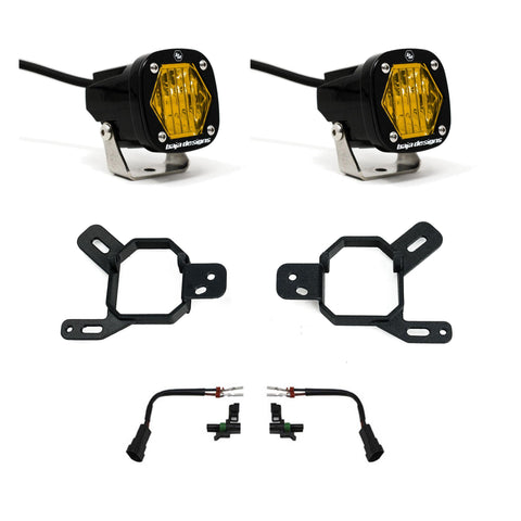 S1 Fog Pocket Light Kit - GMC/Chevy 2023-2026 Canyon/Colorado; 2024-2026 Yukon  2500/3500; 2022-2026 Sierra 1500 AT4-X (Baja Amber)