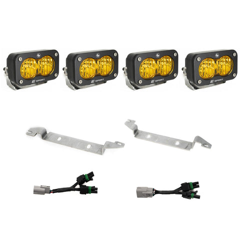 S2 Sport OEM Fog Light Replacement Kit - 2024-2026 Toyota Tacoma NOTE: TRD Pro/Trailhunter (Amber)