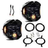 DOT LP6 LED Headlight Kit - Jeep 2018-2026 Wrangler JL; 2020-2026 Gladiator JT; NOTE W/LED Headlights (Amber)