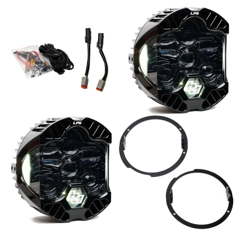 DOT LP6 LED Headlight Kit - Jeep 2007-2018 Wrangler JK; NOTE: W/LED Headlights (White)