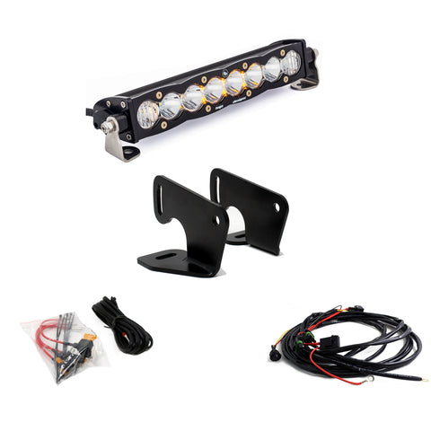 S8 10 Inch Hood Mount Kit - '20-26 RZR Pro XP; '22-24 RZR Turbo R (Driving/Combo  Clear)