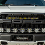 S8 30 Inch Grille Upper Kit - '17-20 F-150 Raptor (Driving/Combo; Clear)