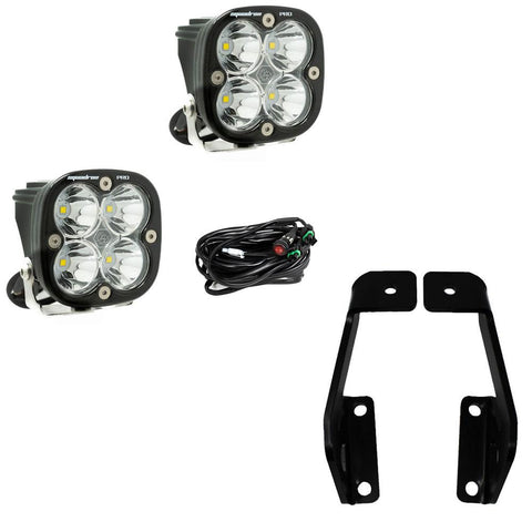 Squadron Pro A-Pillar Kit - '09-14 F-150; '10-14 F-150 SVT Raptor (Driving/Combo; Clear)