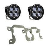 Squadron SAE Fog Pocket Kit - '19-23 Ranger; '21-25 Bronco W/ OE Plastic Bumper (SAE Fog; Clear)