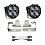 Squadron-R SAE Fog Pocket Kit - '20-26 Gladiator / '18-26 Wrangler JL; W/ OE Sport Bumper (SAE Fog; Clear)