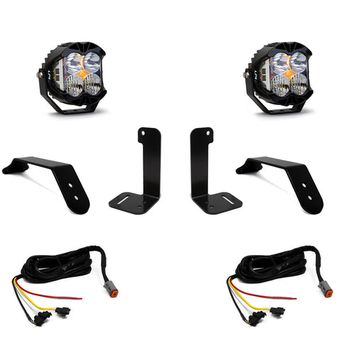 LP4 Pro Bumper Kit - '20-26 Gladiator / '18-26 Wrangler JL; W/ OE Plastic Bumper (Driving/Combo; Clear; Upfitter Wiring)