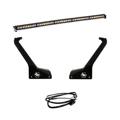 S8 50 Inch Roof Mount Kit - '20-26 Gladiator / '18-26 Wrangler JL; Exc. Rubicon 392 (Driving/Combo; Clear; Upfitter Wiring)