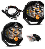 LP6 Pro Bumper Kit - '20-26 Gladiator / '18-26 Wrangler JL; W/ OE Steel Bumper (Driving/Combo; Clear; Toggle Wiring)