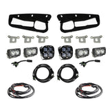 Squadron SAE/Dual S2 Sport Steel Bumper Fog Pocket Kit - '21-26 Bronco; '22-26 Bronco Raptor; Steel Bumper (SAE Fog; Clear; Toggle Wiring)