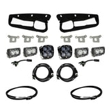 Squadron SAE/Dual S2 Sport Steel Bumper Fog Pocket Kit - '21-26 Bronco; '22-26 Bronco Raptor; Steel Bumper (SAE Fog; Clear; Upfitter Wiring)