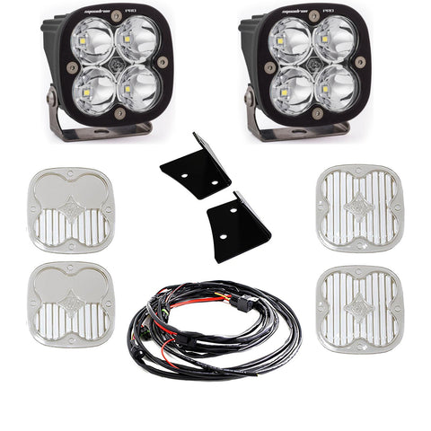 Squadron Pro A-Pillar Kit - '07-18 Wrangler JK (Spot; Clear)