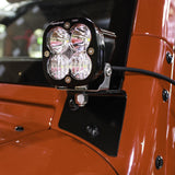 Squadron Pro A-Pillar Kit - '07-18 Wrangler JK (Spot; Clear)