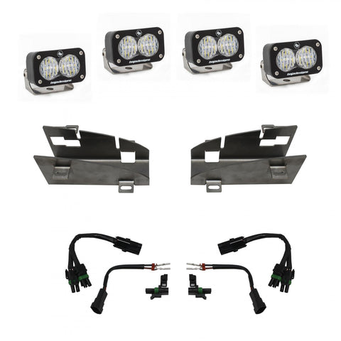 S2 Sport Dual Fog Pocket Kit - '19-24 1500 Rebel; '19-24 1500 Rebel; '21-24 1500 TRX (Driving/Combo; Clear)