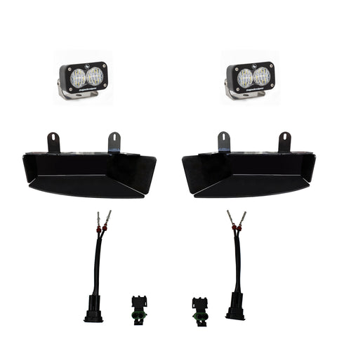 S2 Sport Fog Pocket Kit - '19-26 2500/3500 (Wide Cornering; Clear)