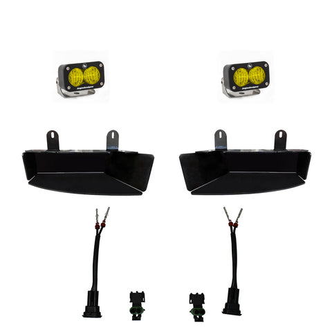 S2 Sport Fog Pocket Kit - '19-26 2500/3500 (Wide Cornering; Baja Amber)