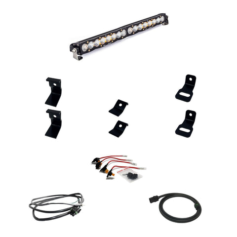 S8 20 Inch Grille Kit - '19-24 1500 Rebel; '21-24 1500 TRX (Driving/Combo; Clear)
