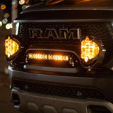 S8 20 Inch Grille Kit - '19-24 1500 Rebel; '21-24 1500 TRX (Driving/Combo; Clear)