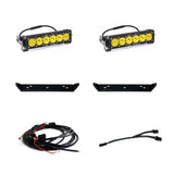 OnX6+ 10 Inch Dual Behind Grille Kit - '21-26 F-150 Raptor  '24-26 Raptor 37/R (Driving/Combo; Baja Amber)