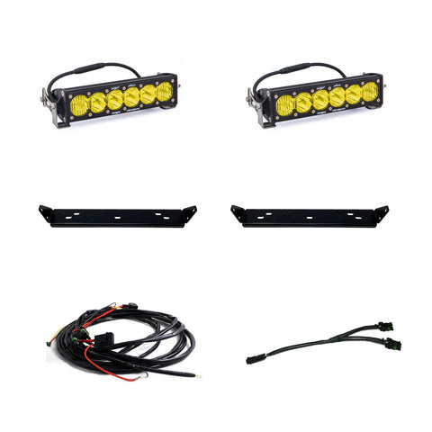 OnX6+ 10 Inch Dual Behind Grille Kit - '21-26 F-150 Raptor  '24-26 Raptor 37/R (Driving/Combo; Baja Amber)