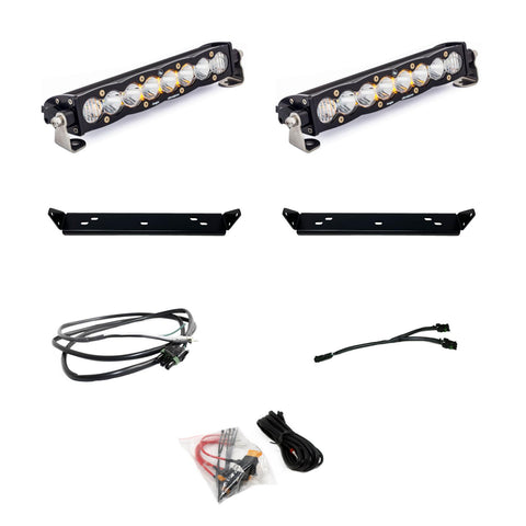 S8 10 Inch Dual Behind Grille Kit - '21-26 F-150 Raptor  '24-26 Raptor 37/R (Driving/Combo; Clear)