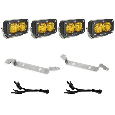 S2 Sport Fog Pocket Kit - '22-26 Tundra (Wide Cornering; Baja Amber)