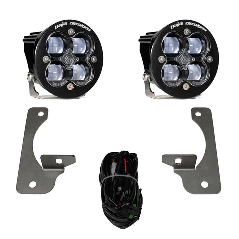 Jeep JK Squadron-R SAE Fog Pocket Light Kit - Jeep 2007-09 Wrangler JK; NOTE: W/ Premium OE Bumper (Clear)